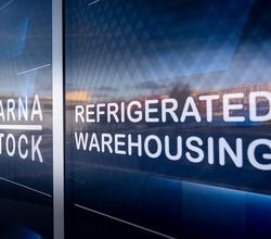 Varna Stock Refrigerated Warehousing facade sign